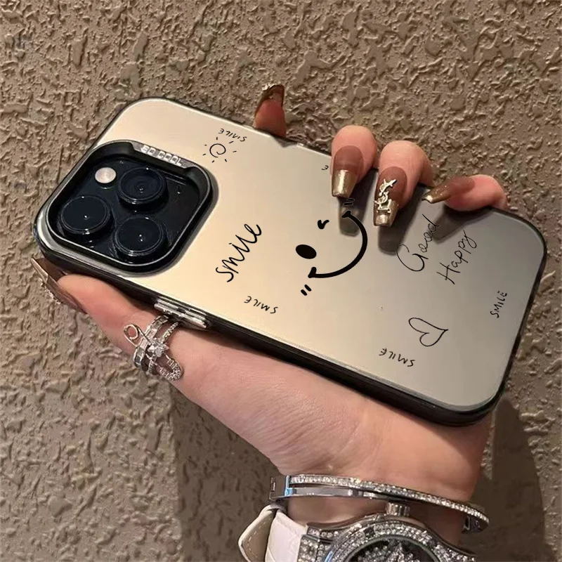 Funda de teléfono con cara enojada y sonrisa divertida para Xiaomi Redmi Note 13, 11, 12 Pro Plus, 4G, 5G, 11S, 12S, 10S, Redmi 13C, cubierta dura mate chapada - imagen 5