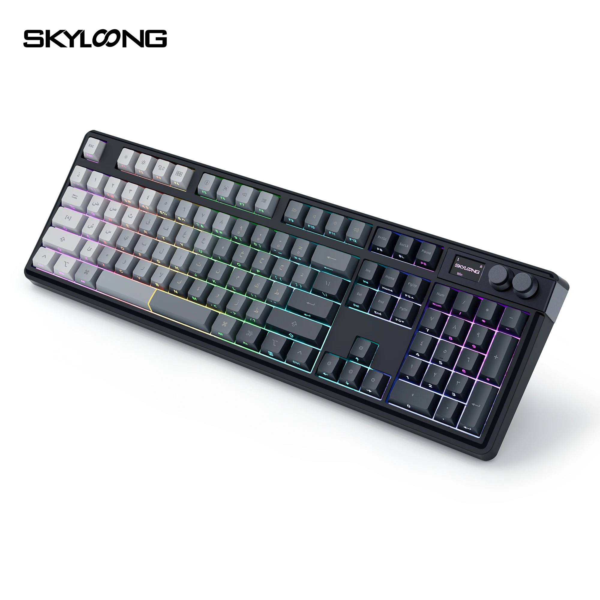 SKYLOONG GK104 teclado con cable PCBA impermeable 8K tasa de pulido adecuado para grabado árabe en interruptor óptico de juego de nivel de deportes electrónicos