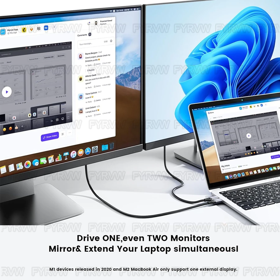 Cable Compatible con USB C a HDMI 4K @ 60Hz 30Hz Cable convertidor USB tipo C a HDTV para iPhone15 Pro MacBook Surface Galaxy S23 Mac - imagen 5
