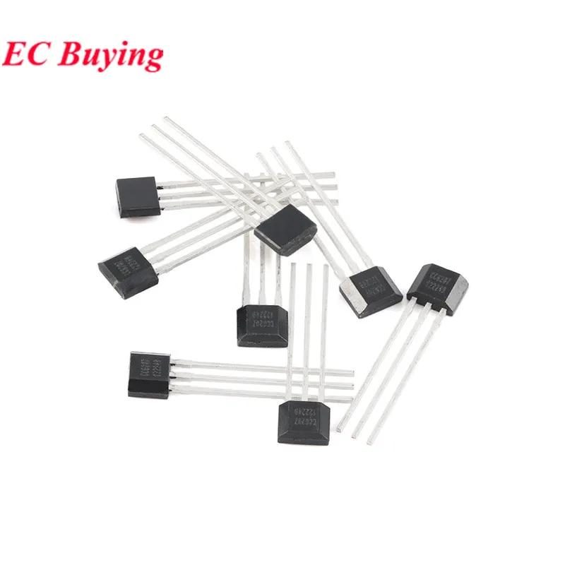 5 uds/1 ud A1324LUA-T A1324LUA A1324 324 SIP-3 Sensor de efecto Hall lineal de bajo ruido con salida analógica CC6207TO CC6207 TO-92S IC - imagen 3