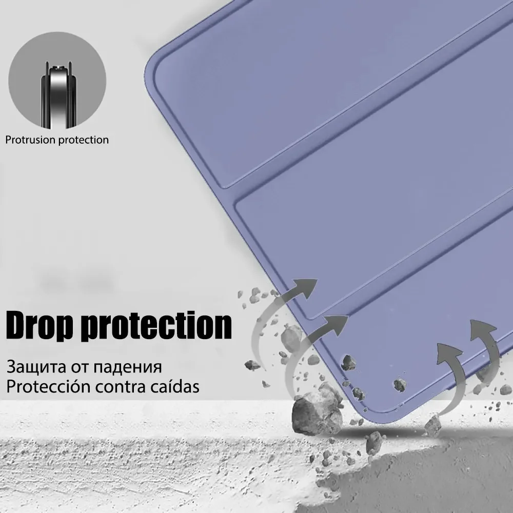 Funda para Xiaomi Poco Pad M1 2025 12,1 pulgadas Poco Pad X1 11,2 para Redmi Pad 2 Pro 5G 12,1 "silicona triple soporte plegable funda para tableta - imagen 2