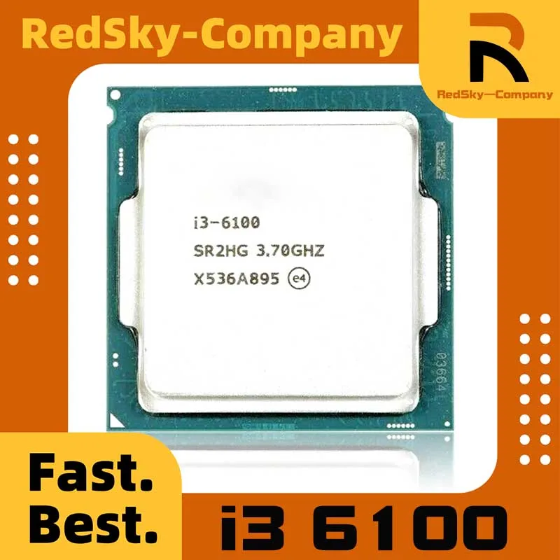 Procesador de CPU Core i3 6100 3,7 GHz de doble núcleo LGA 1151