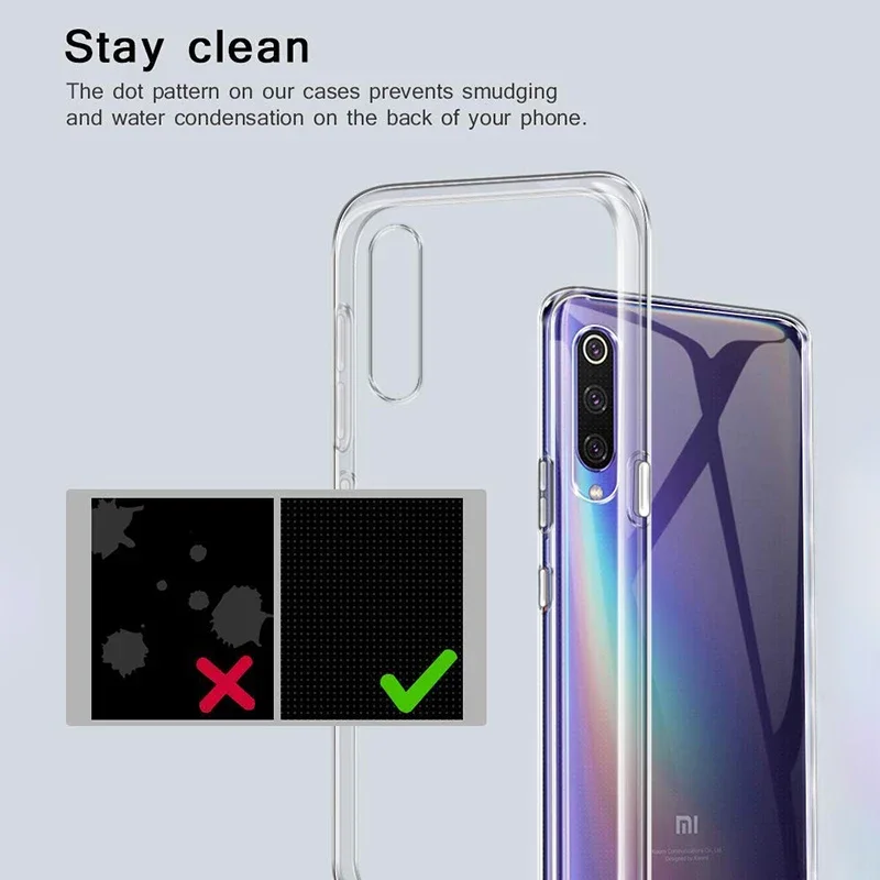 Funda de teléfono móvil transparente suave para Xiaomi Mi 9 SE Mi9 versión Global Mi9SE silicona ultrafina TPU transparente nueva contraportada - imagen 4