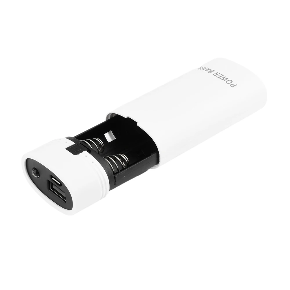 Caja de almacenamiento de carga, diseño desmontable con luz indicadora para teléfono inteligente, funda tipo banco de energía para batería 18650, 1 Uds. - imagen 2