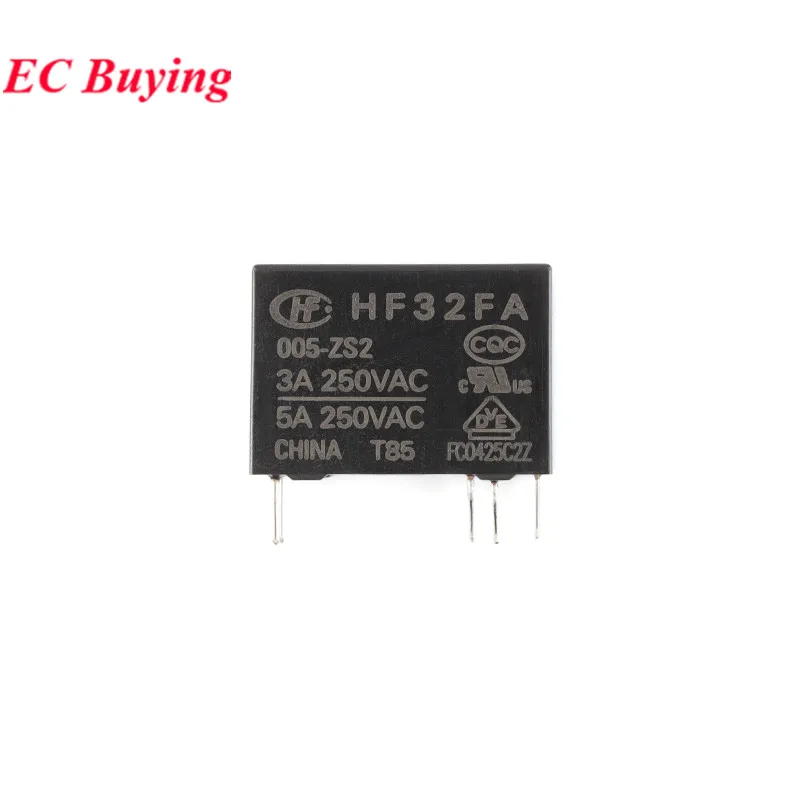 5 uds/1 ud JZC-32FA HF32FA/005-ZS2 012-ZS2 024-ZS2 5VDC 12VDC 24VDC DC 5V 12V 24V 5A 5Pin relé de potencia Relais Rele - imagen 3