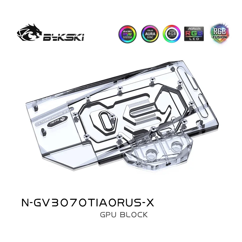 Bloque de agua Bykski para tarjeta GPU GIGABYTE RTX3070Ti AORUS MASTER 8GD/con placa posterior/radiador de cobre N-GV3070TIAORUS-X - imagen 5