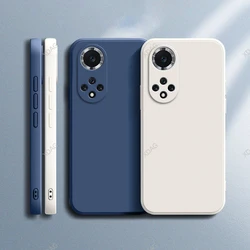Funda de teléfono móvil suave para Huawei Nova9 Nova 9 Pro 9Pro SE 5G contraído Color puro silicona líquida a prueba de golpes funda trasera de lujo