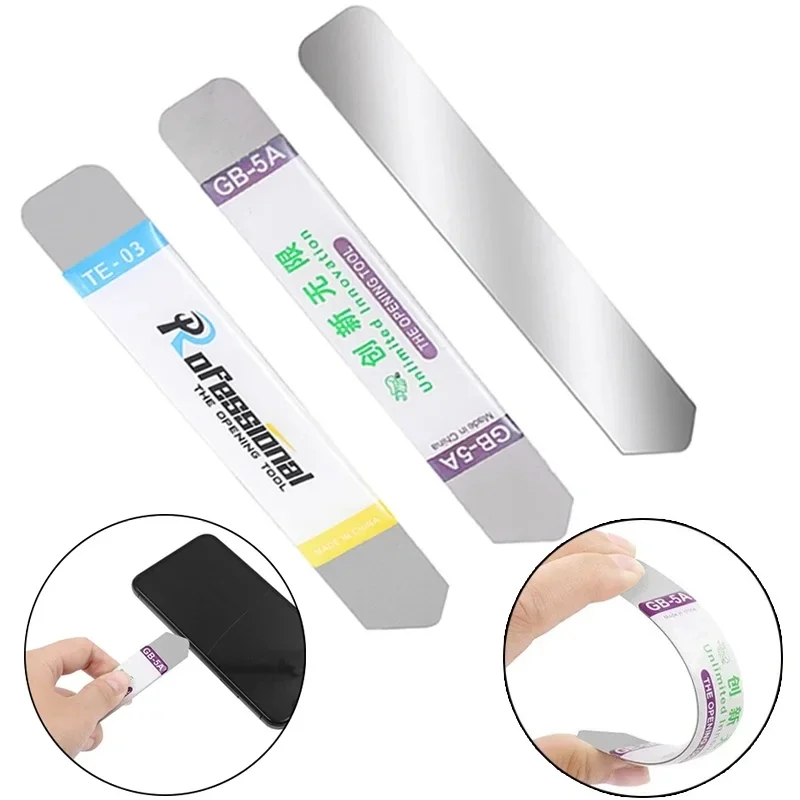 6-1 Uds hoja de acero inoxidable palanca suave y delgada Spudger teléfono móvil tableta pantalla herramientas de apertura de batería para Samsung iPhone iPad abridor - imagen 2