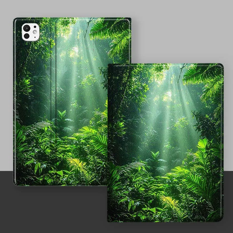 Funda de bosque Natural para iPad Pro Air 2 3 4 5 6th 7th 11th Gen 10,2 9,7 11 10,5 10,9 12,9 funda para tableta de 13 pulgadas - imagen 3