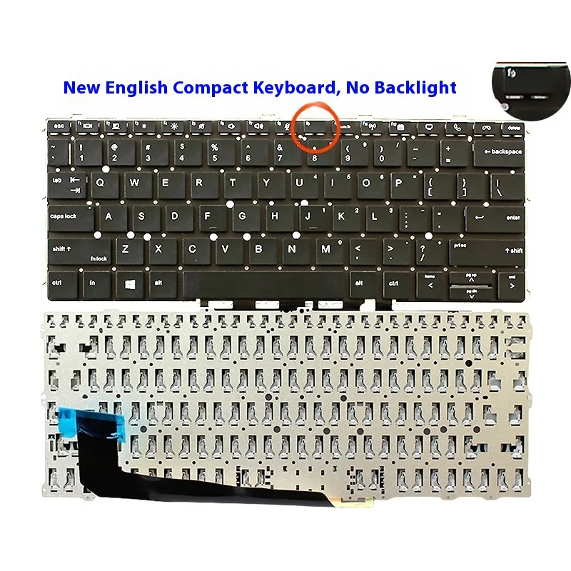 Para HP Elitebook X360 1030 G2 1030 G3 1030 G4 HSN-104C Q10C US teclado retroiluminado para ordenador portátil - imagen 2