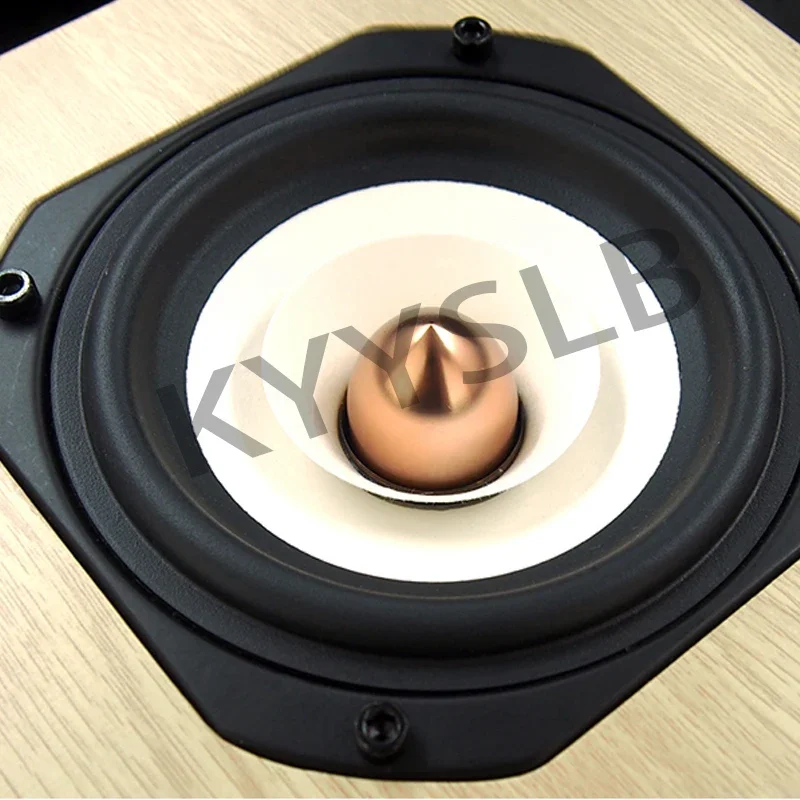 KYYSLB-altavoz de cine en casa, sistema de sonido de Audio de rango completo, 25-50W, 4 pulgadas, fiebre de madera de abedul, altavoz pasivo para estantería - imagen 3