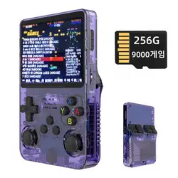 R36S Consola Portátil Retro con ArkOS y Menú en Coreano