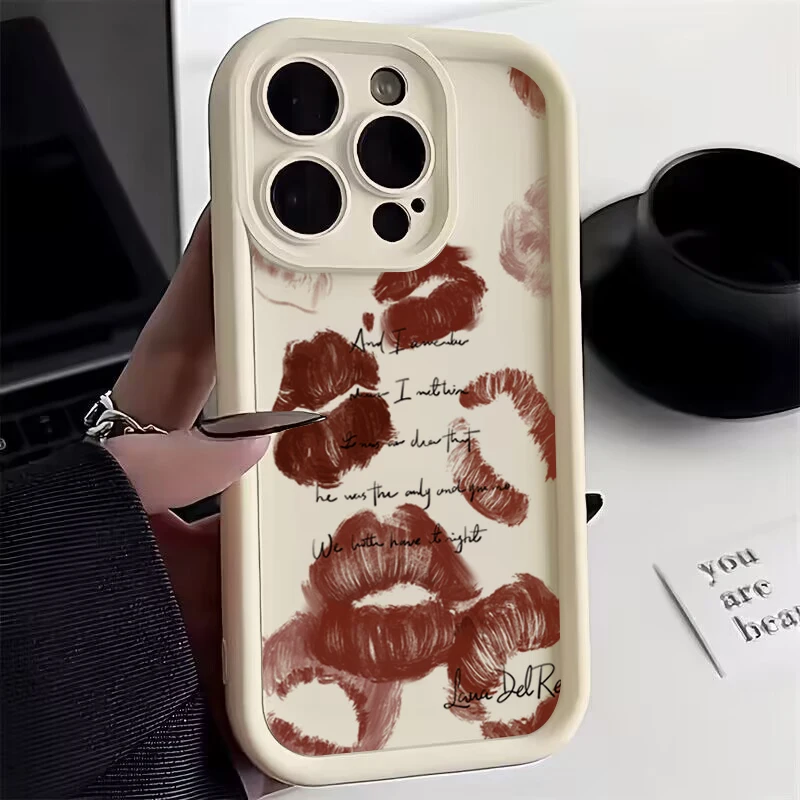 Funda para Redmi Note 12 fundas Redmi 13C funda Sexy chica labios rojos para Xiaomi Redmi Note 14 13 12 Pro Plus 5G 12S 11S 10S