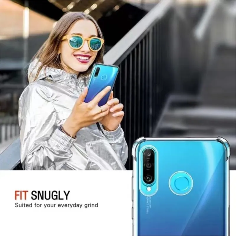 Funda transparente con bolsa de aire de 1,5 MM de espesor para Huawei P30 lite P40 lite E Y6 Y7 Y9 Prime 2019 Y6P Y7P Y8S P Smart 2019 P Smart Z Funda - imagen 4
