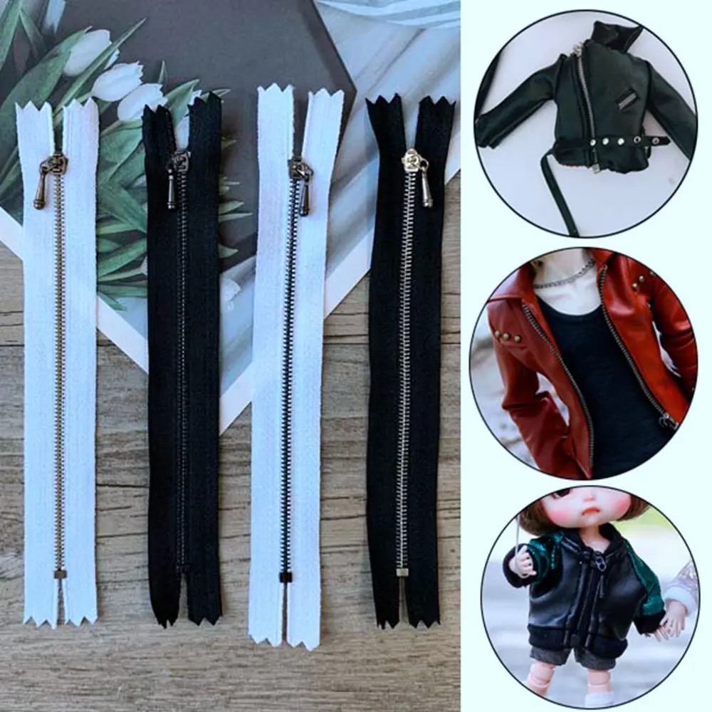 Mini cremallera para ropa de muñeca, accesorio para manualidades, costura hecha a mano, álbum de recortes, apliques de ropa, novedad, gran oferta