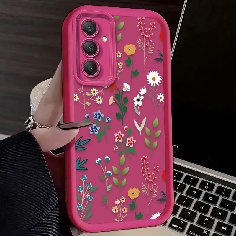 Funda de hierba de flores coloridas para Samsung Galaxy A54 A05S A05 A34 A24 A14 A53 A33 A23 A13 A52 A52S A32 A22 A12 A71 A51 A31 - imagen 5