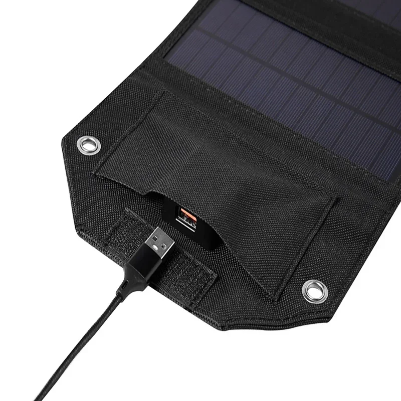Panel Solar plegable de 8W, cargador de células solares de energía USB de 5V, Panel Solar plegable impermeable, cargador de batería móvil para exteriores - imagen 3