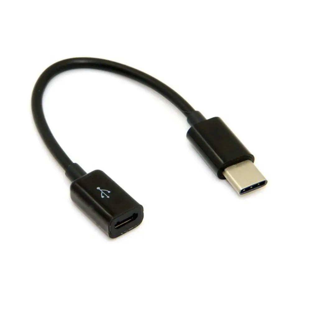 Cable de datos USB 3,1 negro/blanco tipo C macho a Micro5pin hembra Cable de conversión de datos de teléfono transferencia 0,1 M 0,15 M - imagen 5