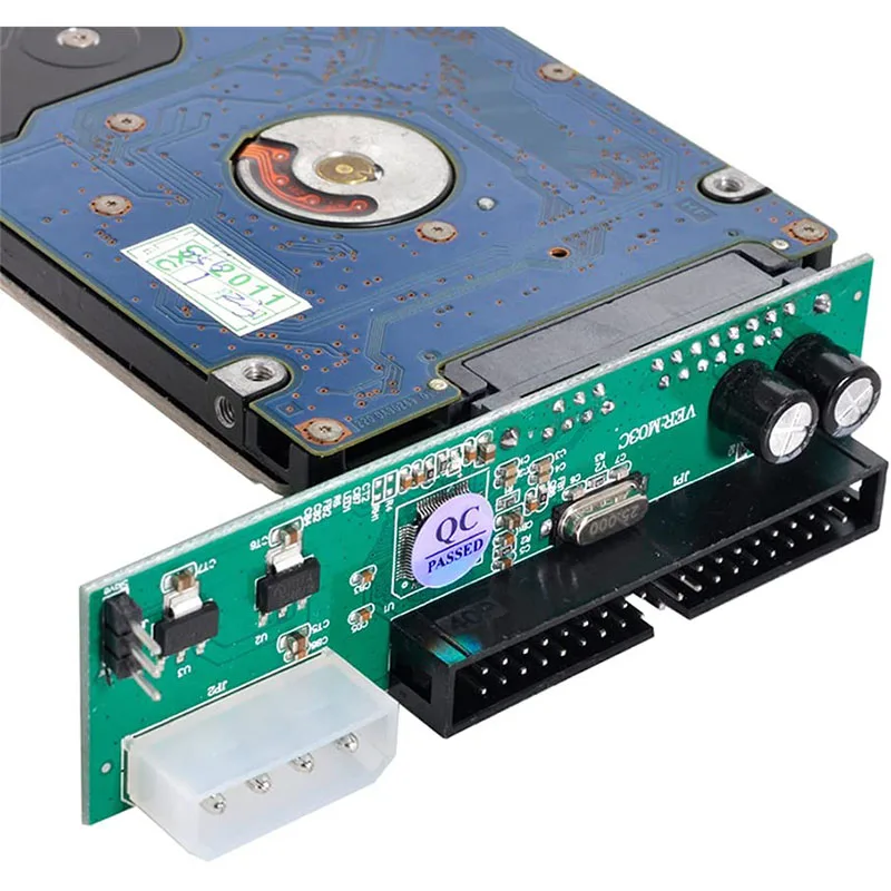 Convertidor de adaptador Sata a IDE, 2,5 Sata hembra a 3,5 pulgadas, Puerto IDE macho de 40 Pines, 1.5Gbs, compatible con ATA 133 100 HDD CD DVD Serial - imagen 3