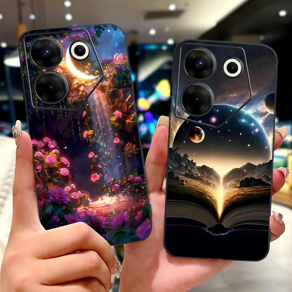 Para Tecno Camon 20 Pro 5G funda CK8n moda mariposa suave funda de silicona negra para Tecno Camon 20 Premier Camon20 Pro CK7n Capa - imagen 5