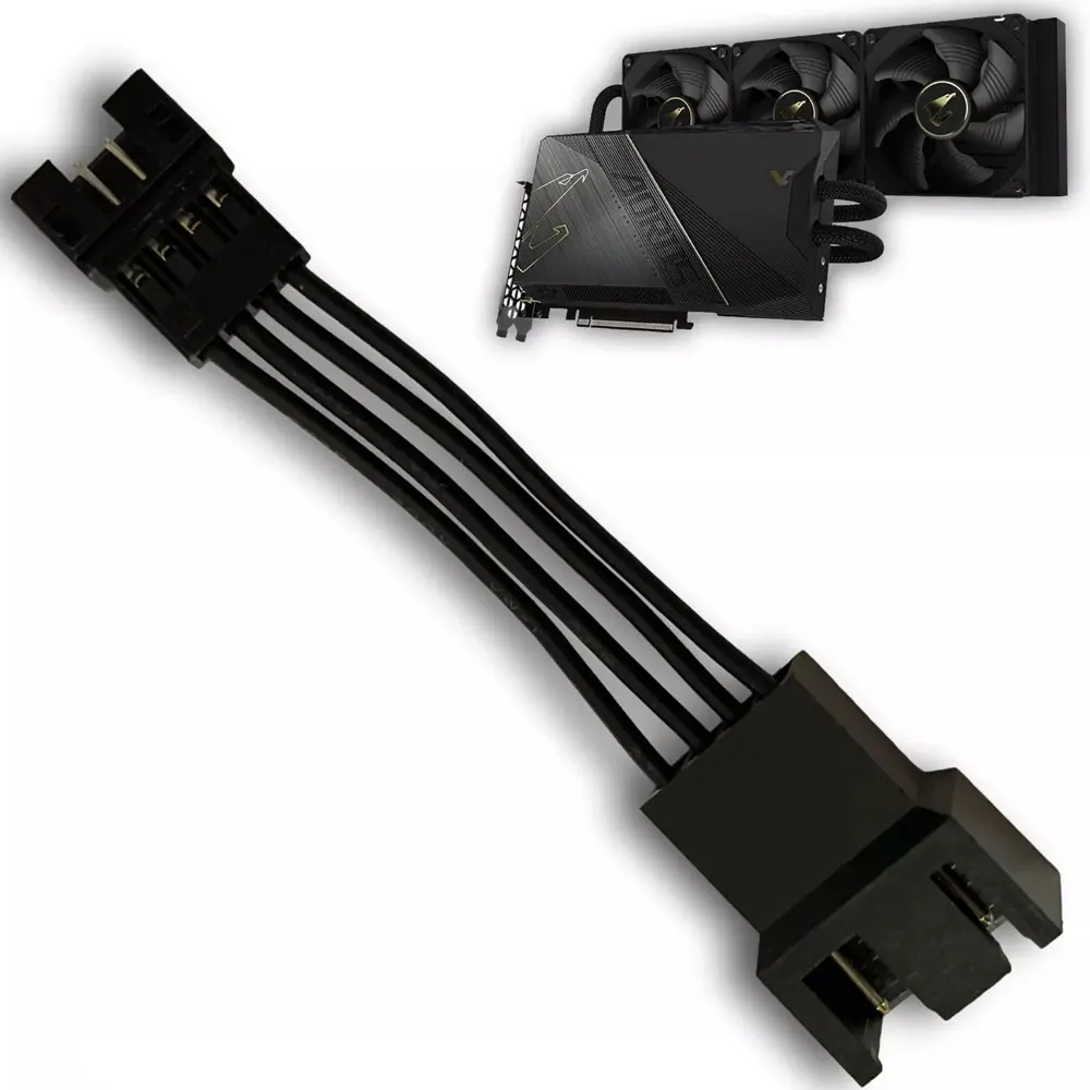 Cable adaptador de ventilador Gigabyte Waterforce de 4 pines para Aorus RTX 3080 3090 4090 Ti-10cm