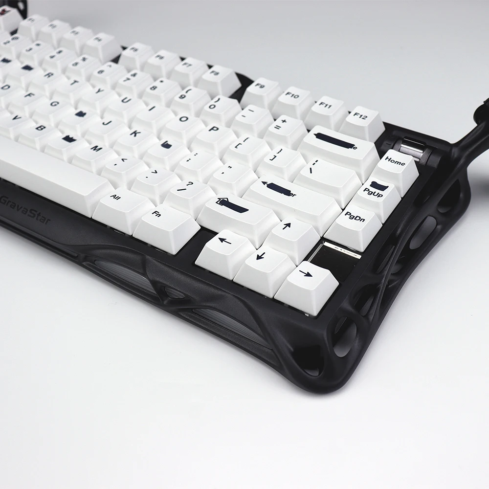 스미어 테마 키캡 세트 체리 프로파일 미니멀리스트 화이트 한국어 키캡 PBT 열승화 맞춤형 기계식 키보드 캡 - imagen 5