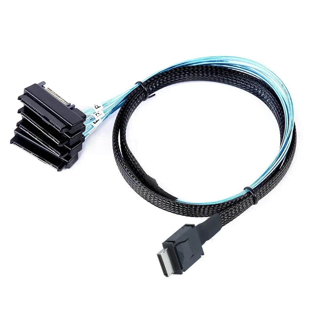 OCuLink PCIE SFF-8611 4i a SAS 4X 8482 Cable de conversión de disco duro de doble propósito con alta velocidad - imagen 3