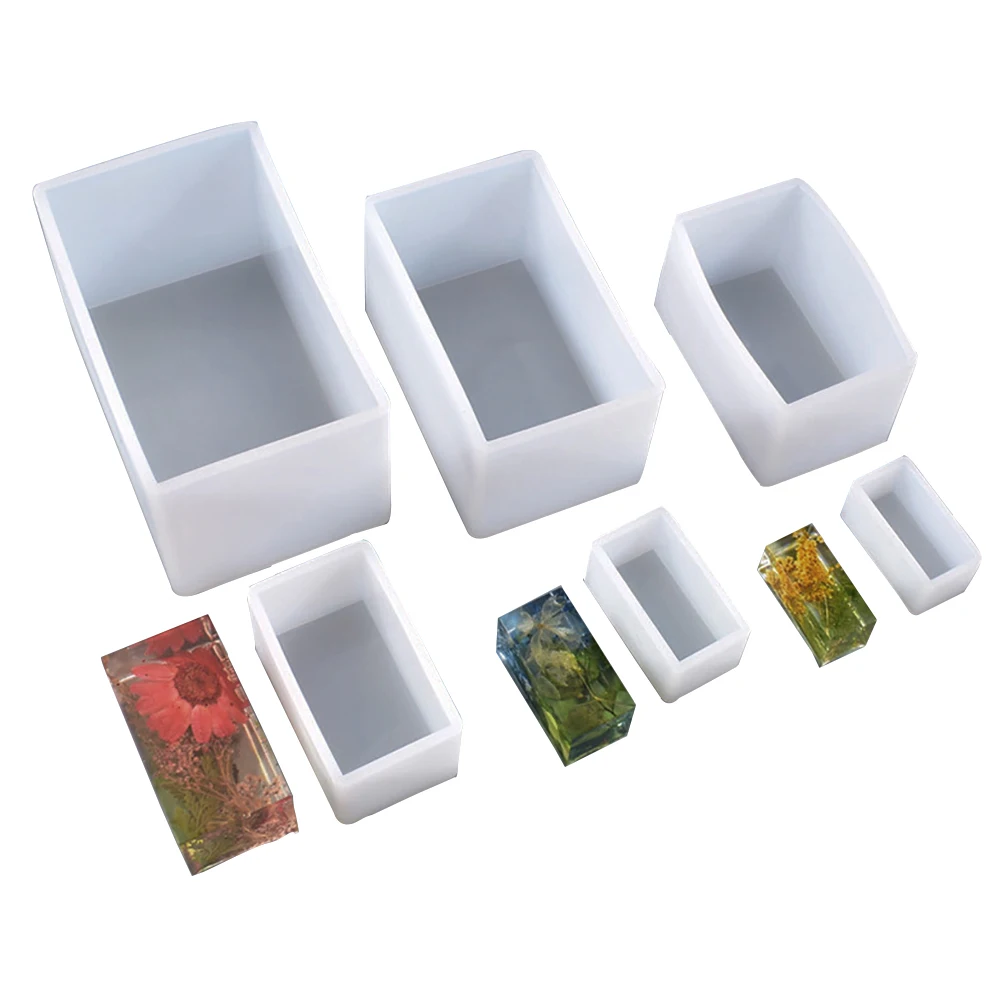 Molde de gota de cristal DIY, Gel de sílice AB adhesivo, resina epoxi, bola redonda, Rectangular, espécimen de flores secas de insectos - imagen 3