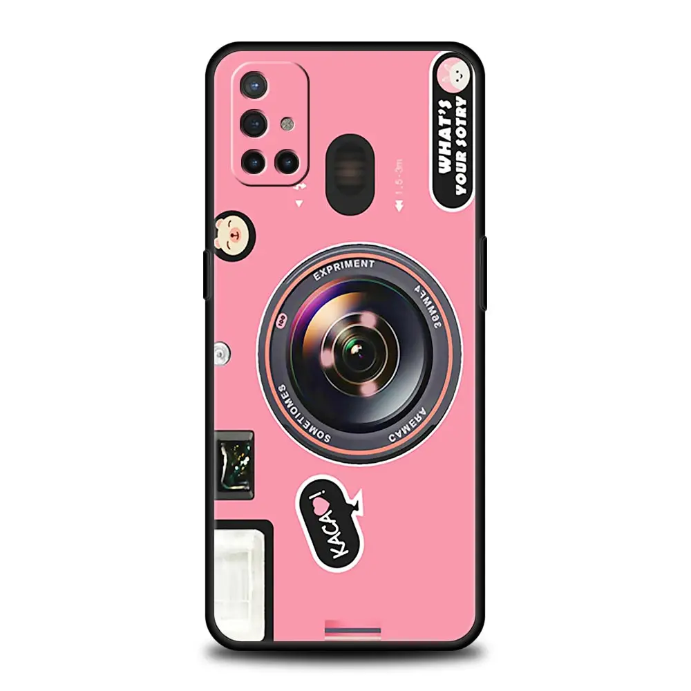 Funda de Cassette de cinta para juegos de cámara Retro para OnePlus 13 12 11 10 9 8 7T Pro 13R 12R 10R 9RT 8T Nord N200 N30 2T CE 2 3 5G - imagen 2