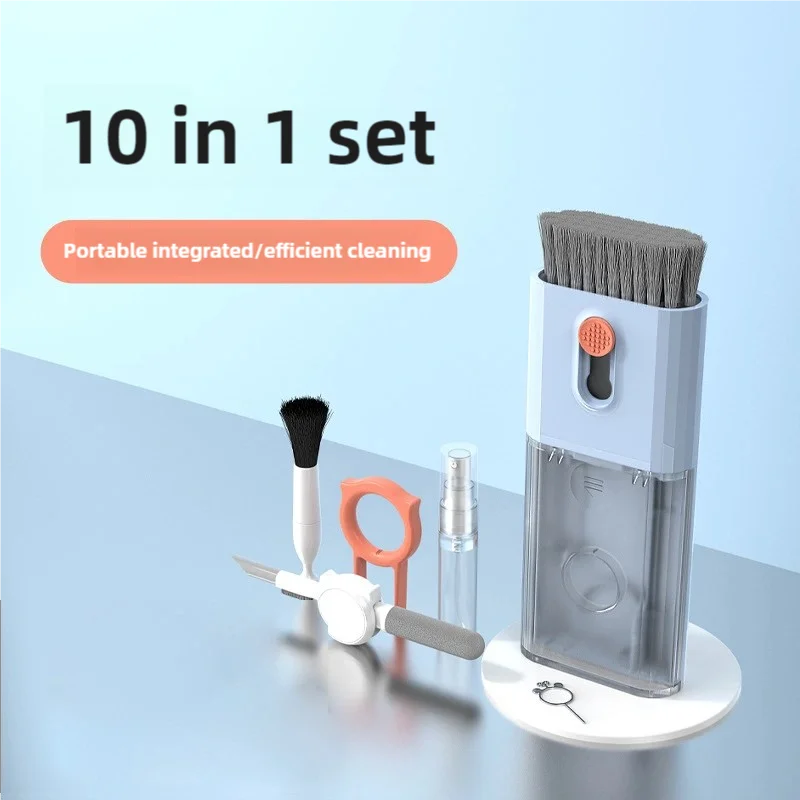 Kit de limpieza multifuncional mejorado para auriculares, bolígrafo de limpieza para auriculares, limpieza de teclado, limpieza de computadora