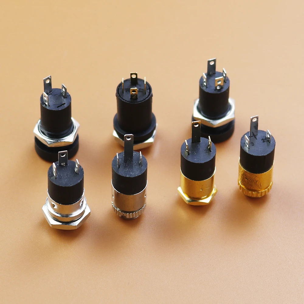 Serie PJ-enchufe hembra estéreo de 3,5mm con tornillo Conector de Audio para auriculares 3P de doble canal Vertical 392 3640 - imagen 5