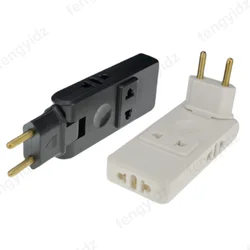 Adaptador de enchufe europeo 4 en 1 giratorio 180° para viaje