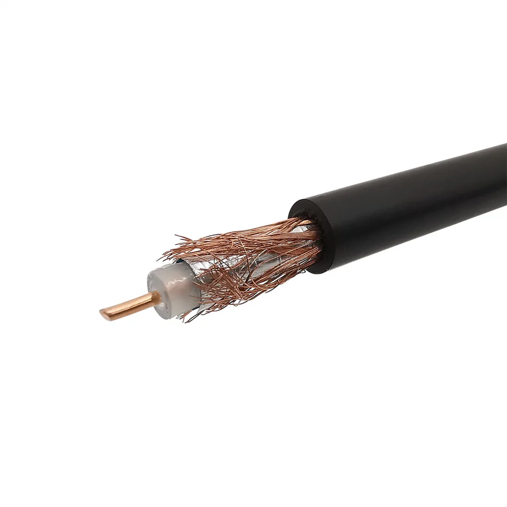 Cable de extensión RG58 antena Coaxial Flexible de baja pérdida 4G 50 Ohm RG58 Cable Coaxial RF Pigtail 5M 10M 15M 20M 25M 30M 40M 50M - imagen 3