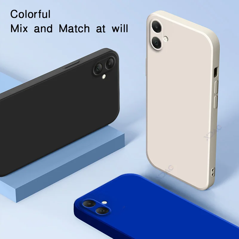 Funda de lujo de doble capa para teléfonos móviles Samsung Galaxy A06 5G protección de lente SamsungA06 armadura de silicona cuadrada suave de moda - imagen 5