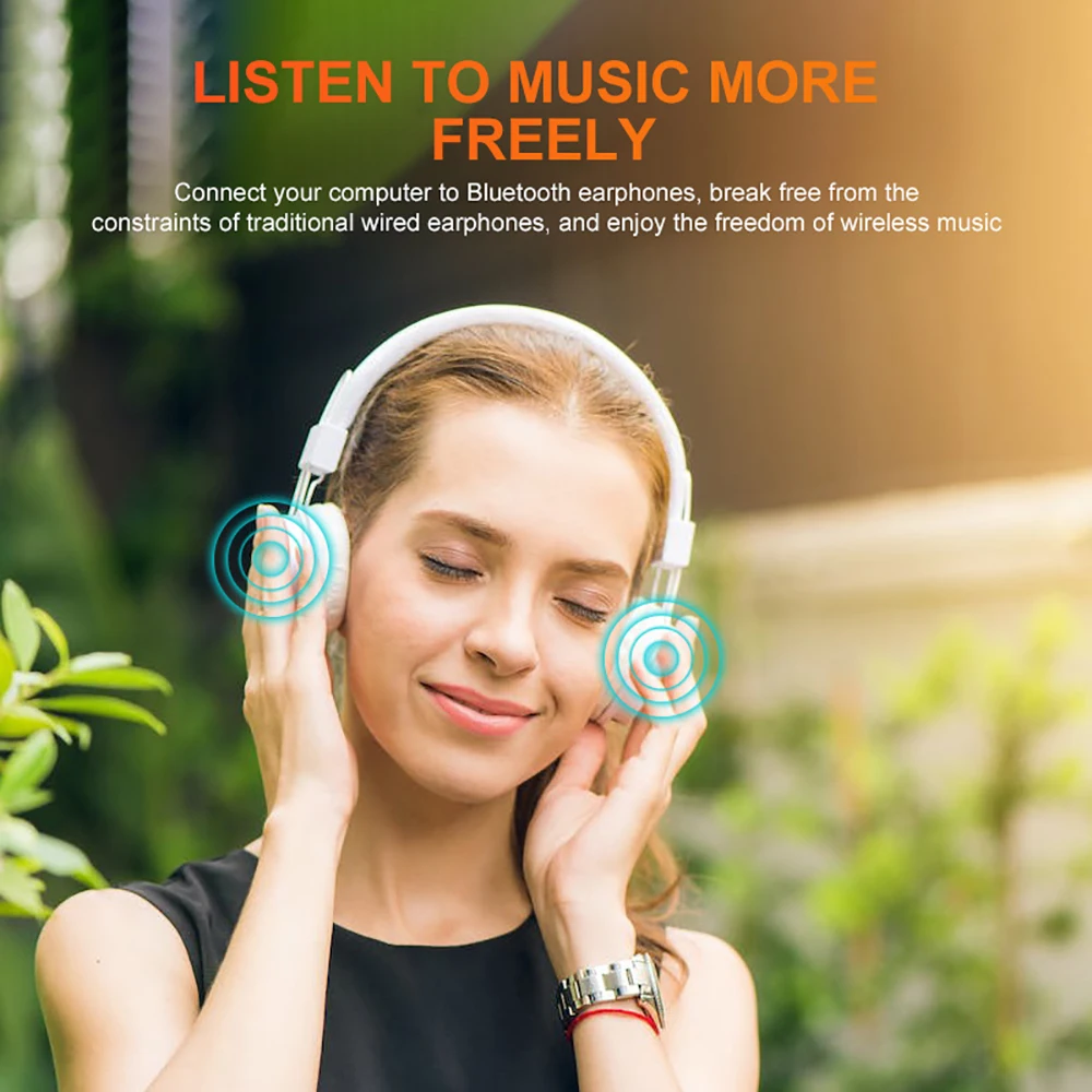 Adaptador USB Bluetooth 5,3, transmisor receptor Bluetooth, Audio, Dongle Bluetooth, adaptador inalámbrico USB BT5.3 para ordenador, PC y portátil - imagen 3