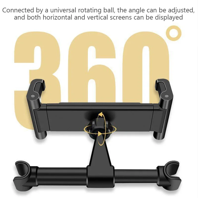 Universal 4-11 pulgadas telescópico almohada trasera de coche soporte para teléfono tableta soporte de coche asiento reposacabezas trasero soporte de montaje para tableta Etc. - imagen 3