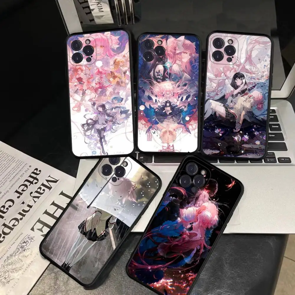 Funda de teléfono Puella Magi Madoka Magica para iPhone 16 15 14 13 12 Mini 11 Pro XS Max X XR SE 6 7 8 Plus, funda de silicona suave - imagen 4