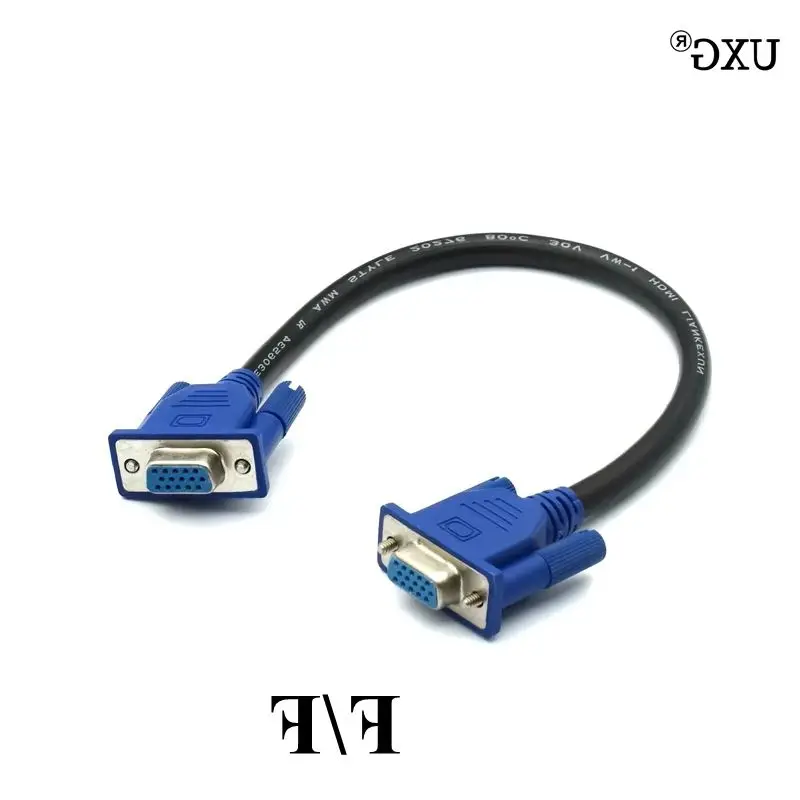 Cable de vídeo corto HD15Pin VGA d-sub macho a macho a macho a hembra a hembra a hembra Cable RGB 0,25 M 5m para Monitor TV PC - imagen 2