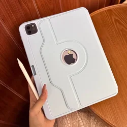360 °   Funda giratoria para Ipad A16 11th Air Pro 11 12,9 13 5 4 3 2 9,7 M3 Funda inteligente iPad 10th 10,9 9th Gen Mini 7 8,3 10,2