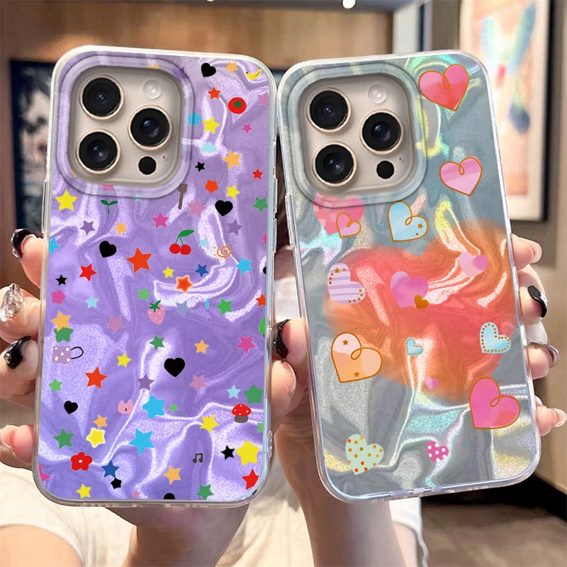 Funda para IPhone 14 15 16 Plus Pro Max 5G, funda para teléfono, vibraciones de verano, divertida nieve, a prueba de golpes, agua, montaña, parachoques, carcasa dura de lujo - imagen 2