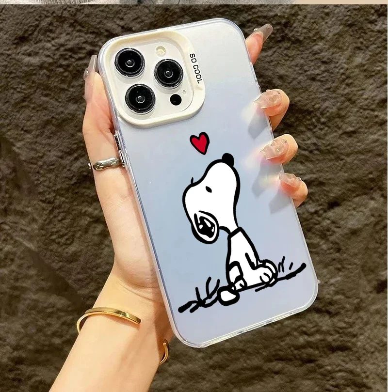 Funda de teléfono de dibujos animados Y2K Snoopy para Samsung Galaxy A56 5G A55 A16 A54 A36 A26 A15 A35 A17 A07 S26 S25 Ultra Edge S24 Plus S23 FE - imagen 5