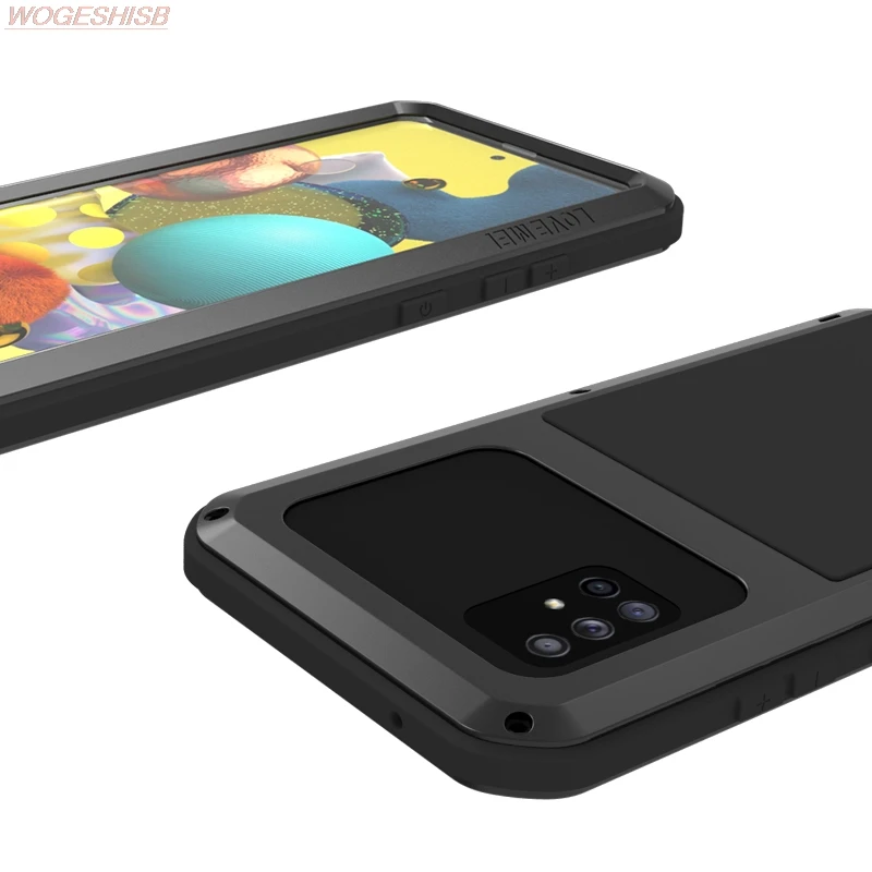Funda de protección de tanque de Metal resistente para Samsung Galaxy A51 4G Lovemei, armadura 360 Original - imagen 5