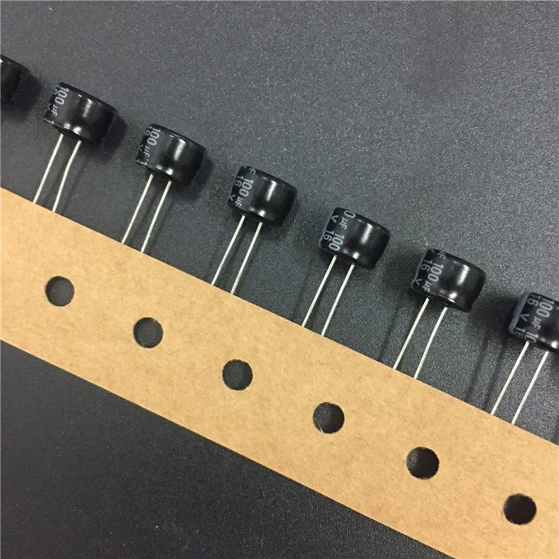 Condensador electrolítico de aluminio de alta calidad, serie KS Pana de 8x5mm, 10 piezas/100 piezas, 100uF, 16V, 16V100uF - imagen 3