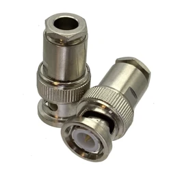 Conector BNC Macho Coaxial 50Ω – Latón Premium