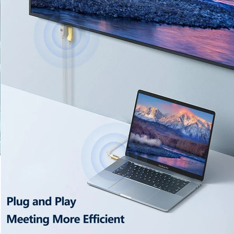 Transmisor y receptor inalámbrico de Audio y vídeo Compatible con HDMI, extensor de 1080P, 98 pies/30M, Plug & Play para ordenadores portátiles, TV Box a TV/Monitor - imagen 5