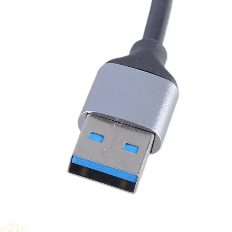 E21E ALEMENTO ALUMINUS CUBLO USB con 4 puertos Adaptador USB typec para portátil o tableta Teléfono del mouse del mouse USB
