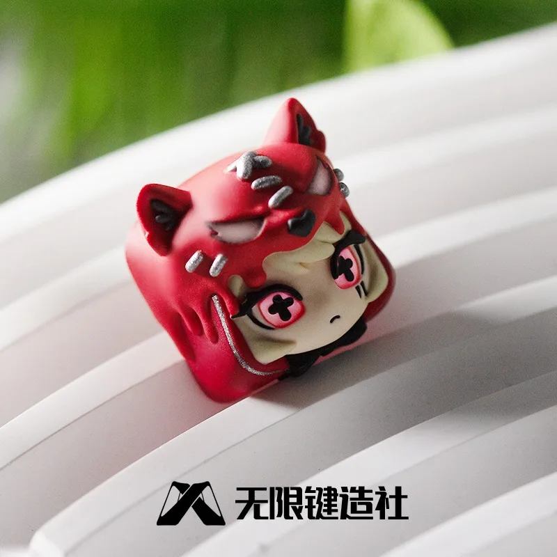 Tecla con tema de cuento de hadas de una sola pieza, 1U ESC, estilo Anime, retroiluminada, diseño personalizado, Teclado mecánico de resina, hecha a mano - imagen 2