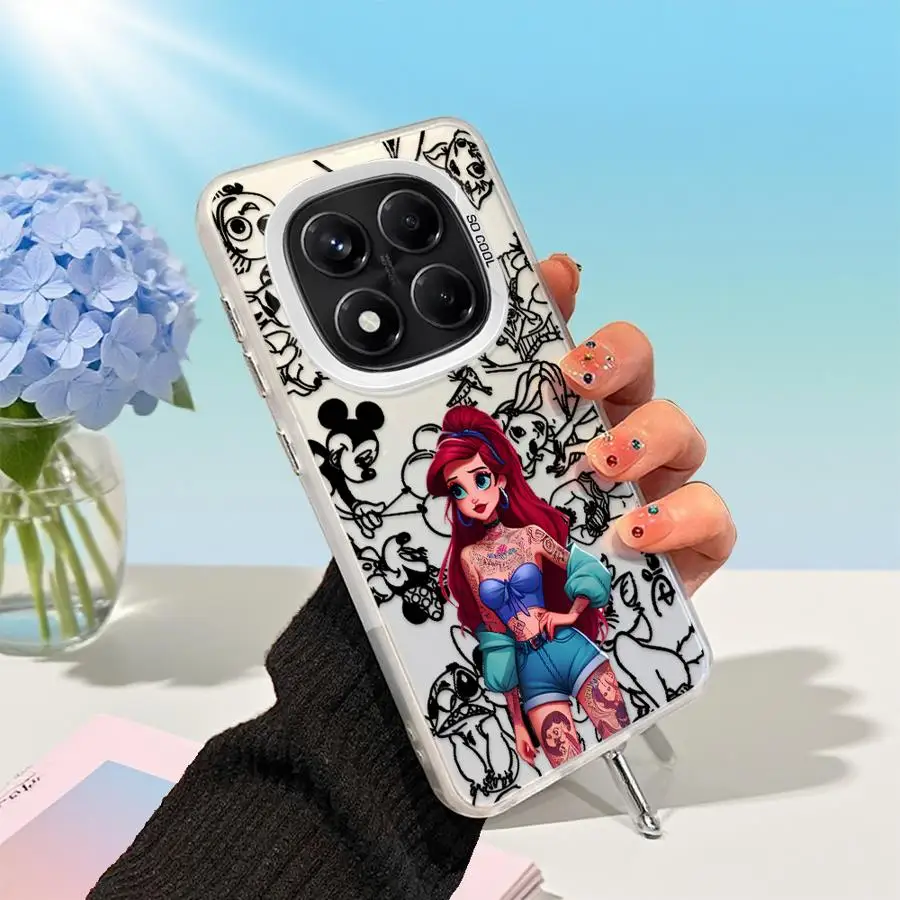 Funda blanda para Xiaomi Redmi Note 10 11 Pro 11s 12 13 14 Pro Plus 10s Disney Tattoo Princess - imagen 3