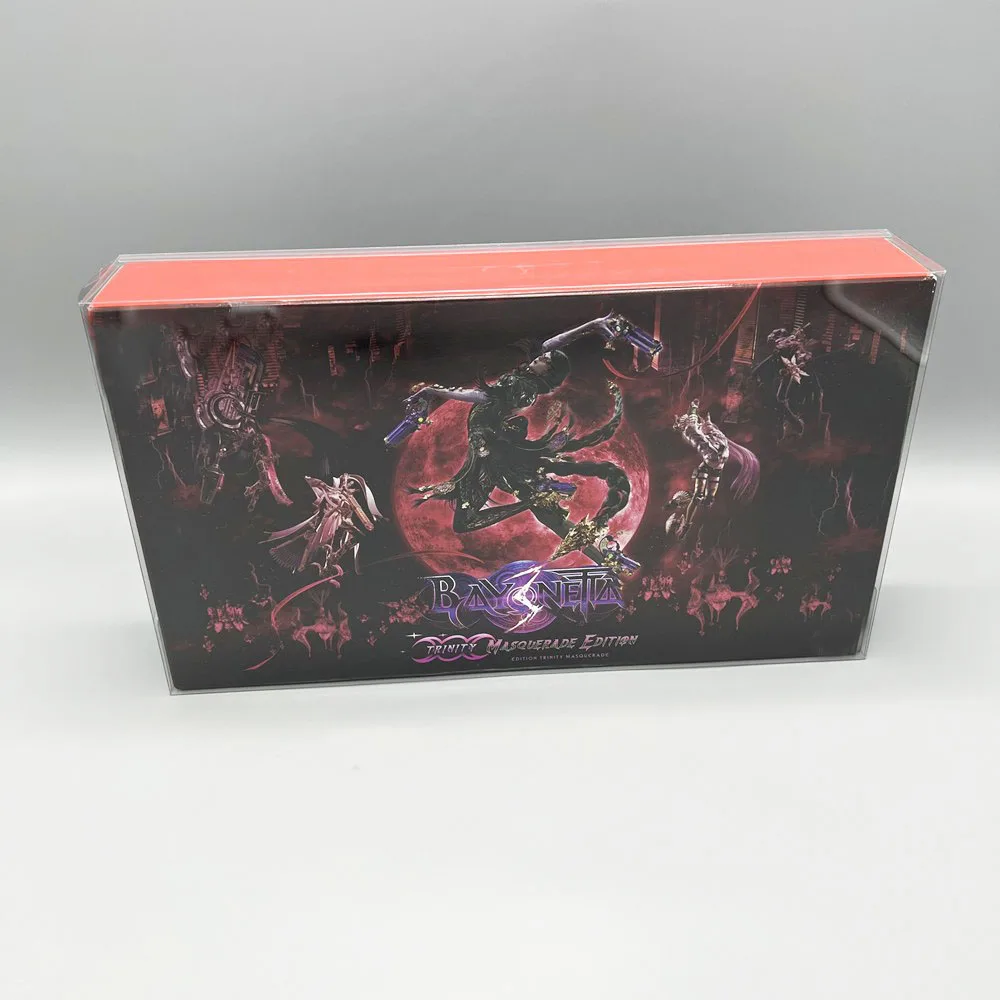 1 Protector de caja para SWITCH NS Bayonetta 3, edición limitada, solo estuche de exposición transparente americano, caja de colección - imagen 4