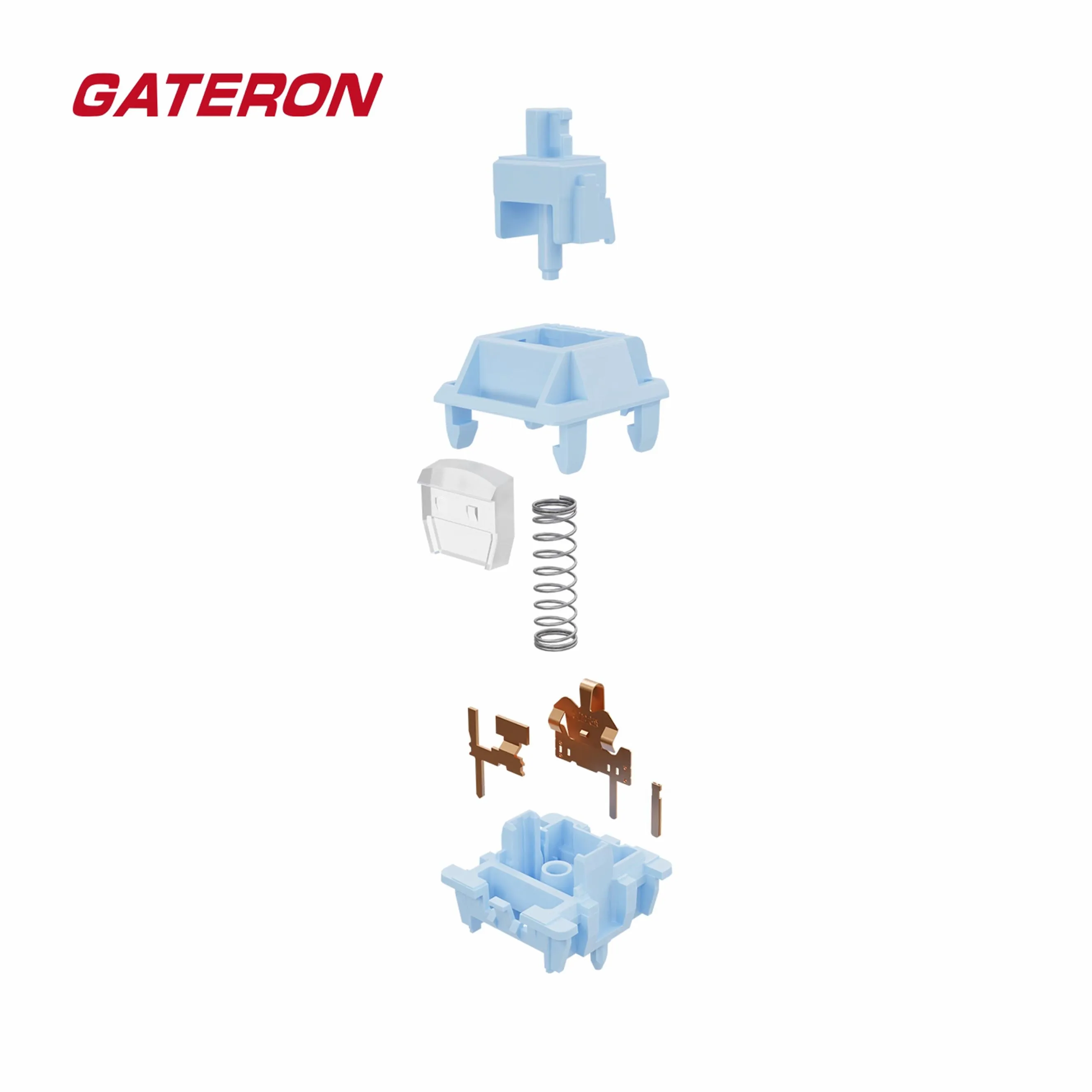 GATERON-interruptor para batido de sal marina, HIFI, lineal, 5 pines, todo POM, Material RGB personalizado, lubricación de fábrica, interruptor de teclado mecánico - imagen 5
